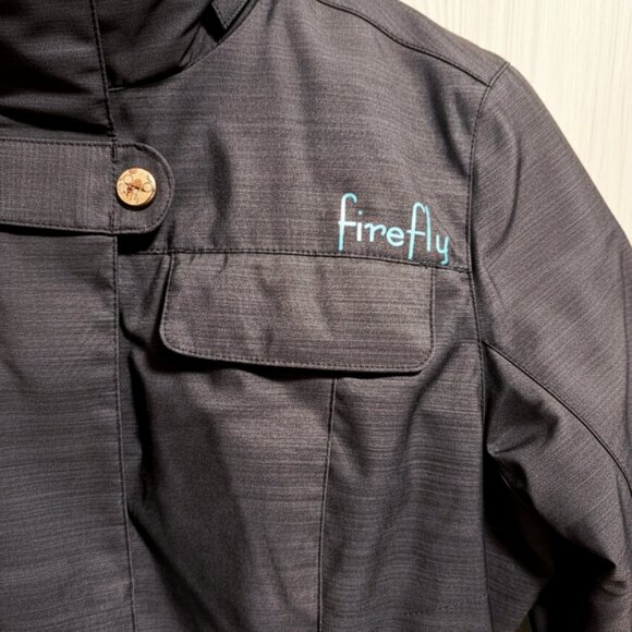🧥 NWT Womens Black FIREFLY Long Winter Parka Jacket, Ski Insulated Coat Sz. (M) - Picture 8 of 13